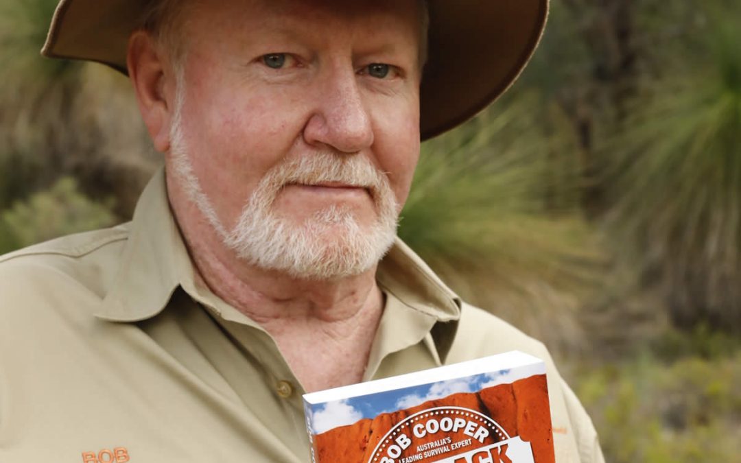 Bob Cooper with his Outback Survival Book