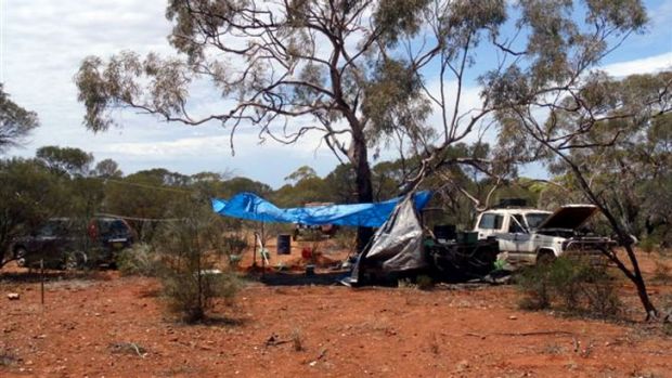 Mr Graham's vehicle was found at a campsite north-east of Menzies. Image: http://www.watoday.com.au